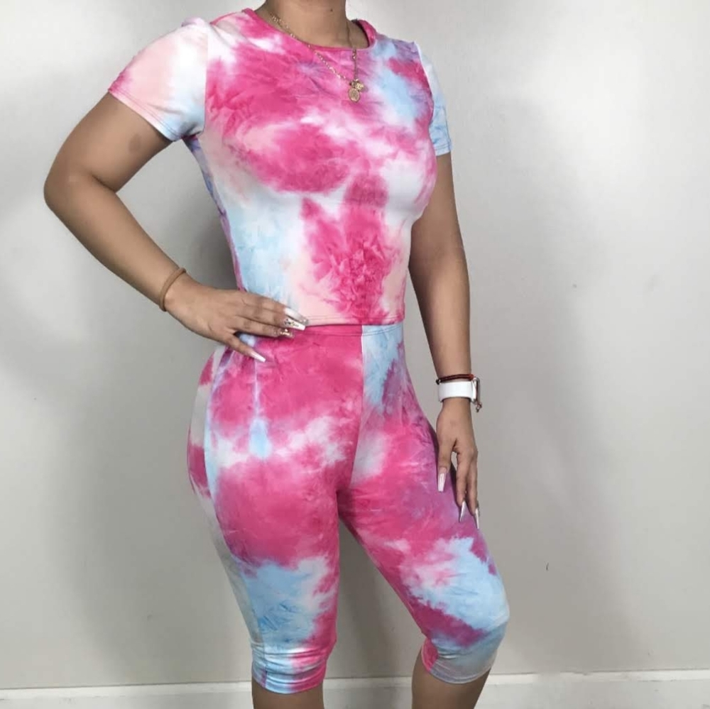 Tie dye short set